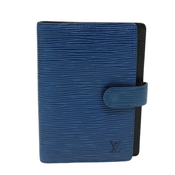 LOUIS VUITTON Epi Agenda PM Day Planner Cover Blue R20055 LV Auth 69160 - Picture 1 of 16